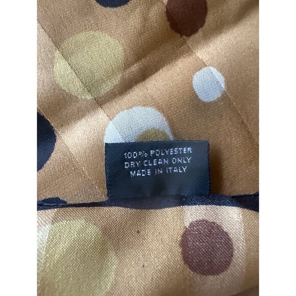 Cejon Brown Gold Polka Dot Square Scarf - Picture 3 of 3